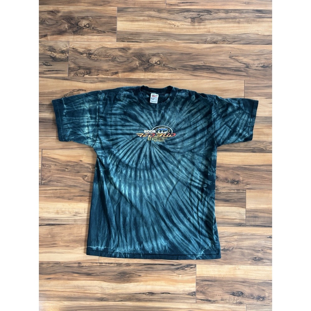2003 Red Bud ATV Motocross Nationals Tie Dye T Shirt Anvil Large Y2K Racing